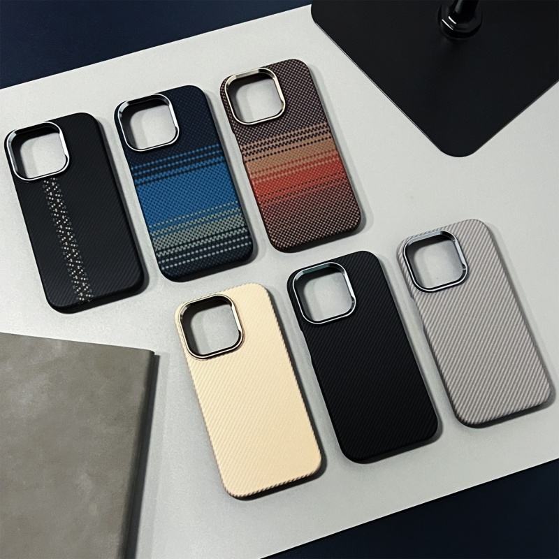 MetteL. Luxury Carbon Fiber Textured MagSafe Phone Case for iPhone 17 14 15 16 Air Pro Max | Ultra Slim | Matte | Shockproof | Back Cover