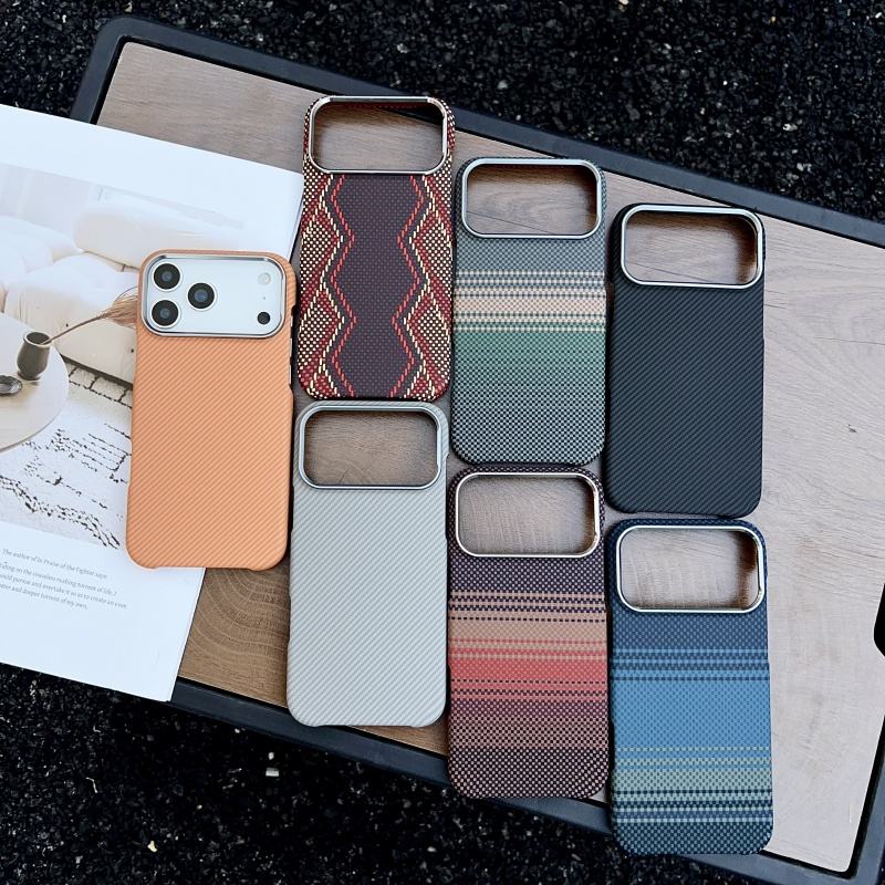 MetteL. Luxury Carbon Fiber Textured MagSafe Phone Case for iPhone 17 14 15 16 Air Pro Max | Ultra Slim | Matte | Shockproof | Back Cover